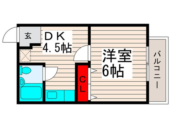 鹿浜ポライトリーハイツの物件間取画像